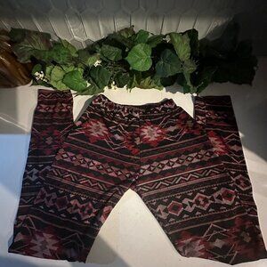 Aztec Patterned Stretch Leggings L By Hot Kiss